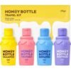 Auau Honey Bottle Travel Kit Woody Musk Hair Body Care, 77ml x 4, 1 set