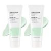 The Face Shop Air Cotton Makeup Base 35g, Mint, 2ea